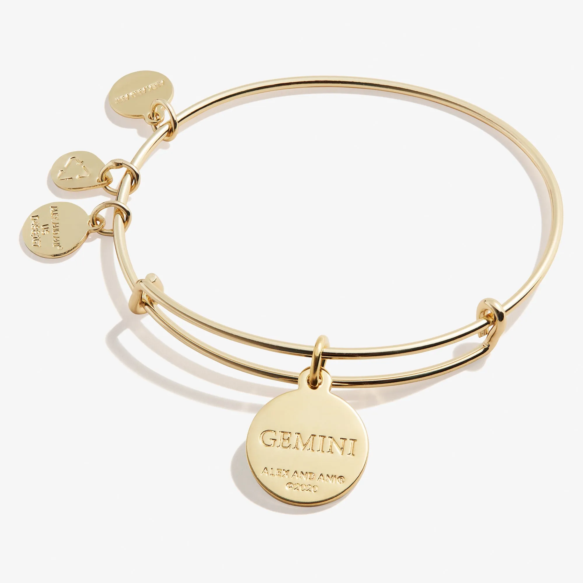 Optimized Title: Chic Gemini Zodiac Charm Bangle in Color Options