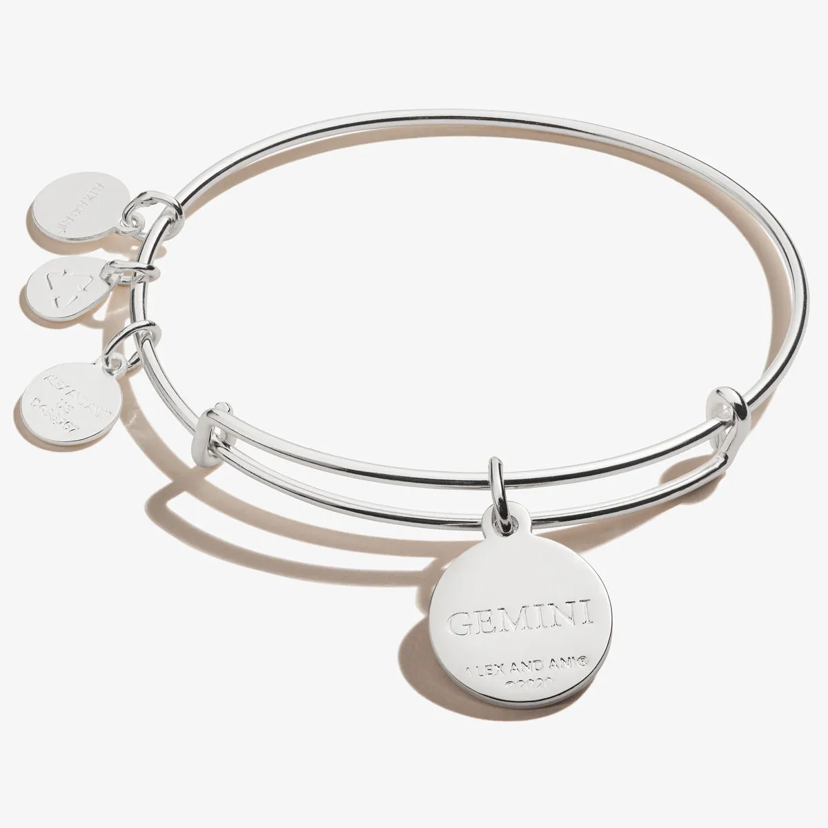 Optimized Title: Chic Gemini Zodiac Charm Bangle in Color Options