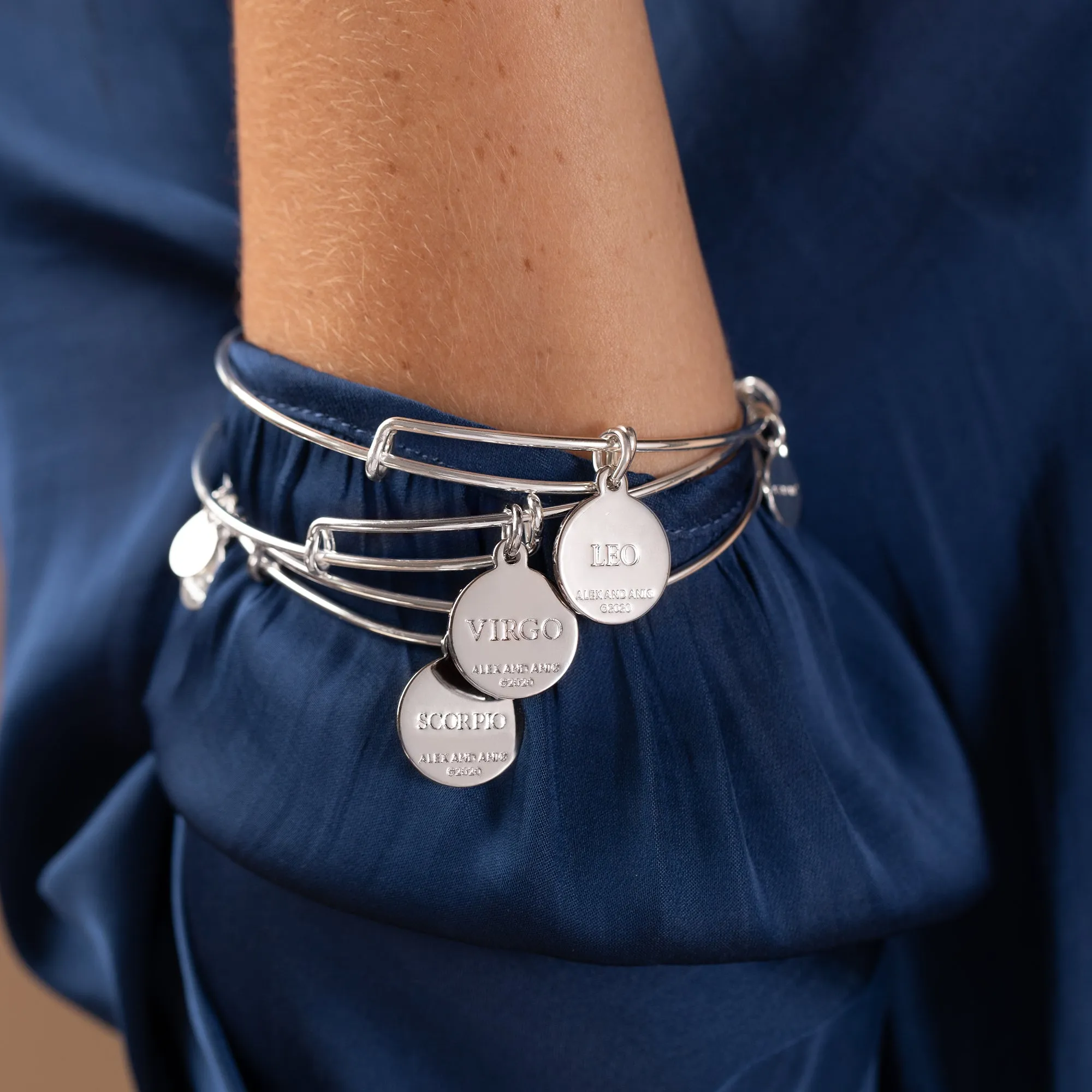 Optimized Title: Chic Gemini Zodiac Charm Bangle in Color Options
