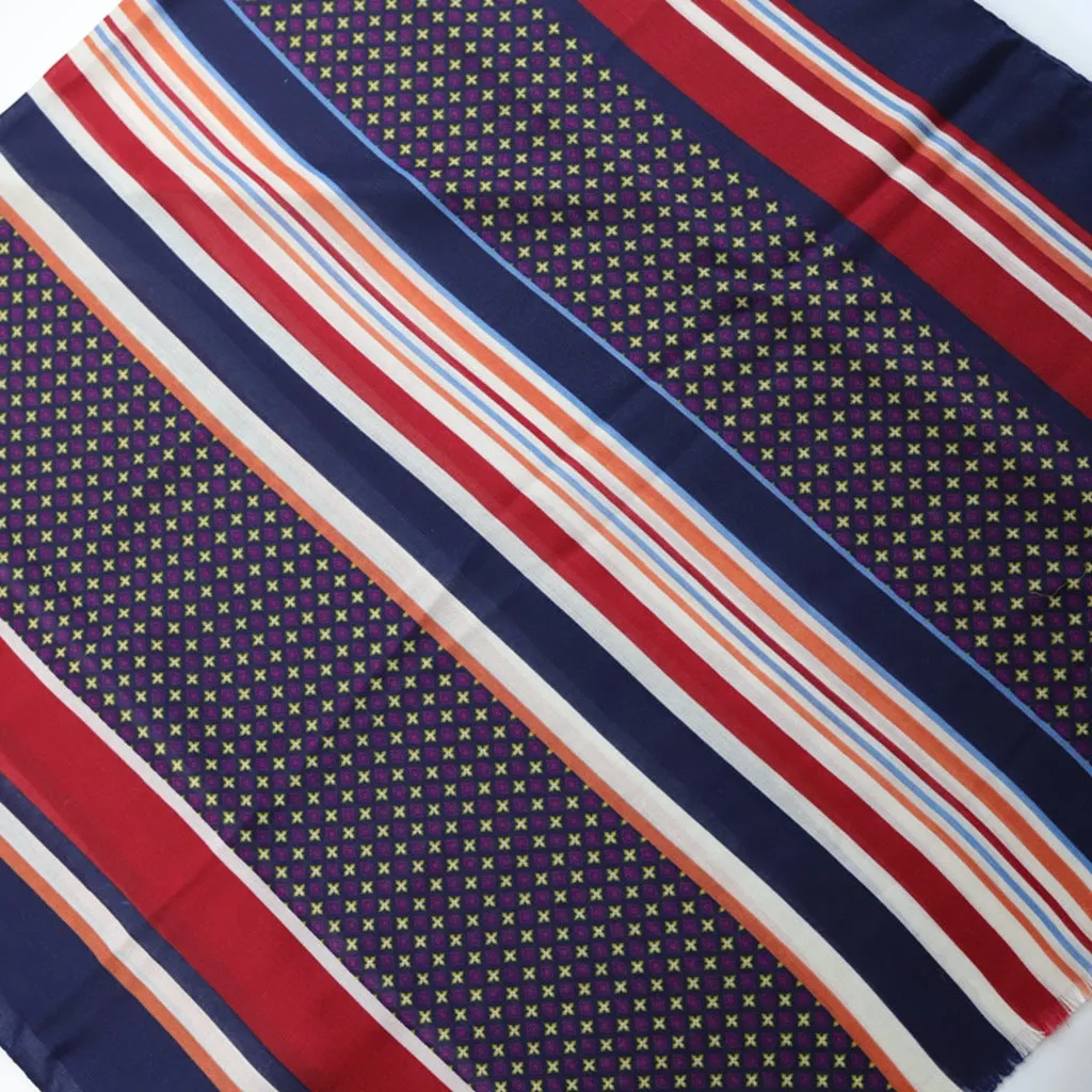 JY221122 Stripe star printed scarf