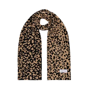 Premium Quality Leopard Print Cashmere Blend Luxury Scarf